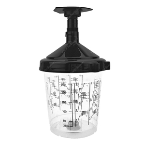 250ml 50 Pcs 125 190 Micron Mesh Filter Disposable Spray Gun Paint Measuring Cup System for Auto Body Refinishing