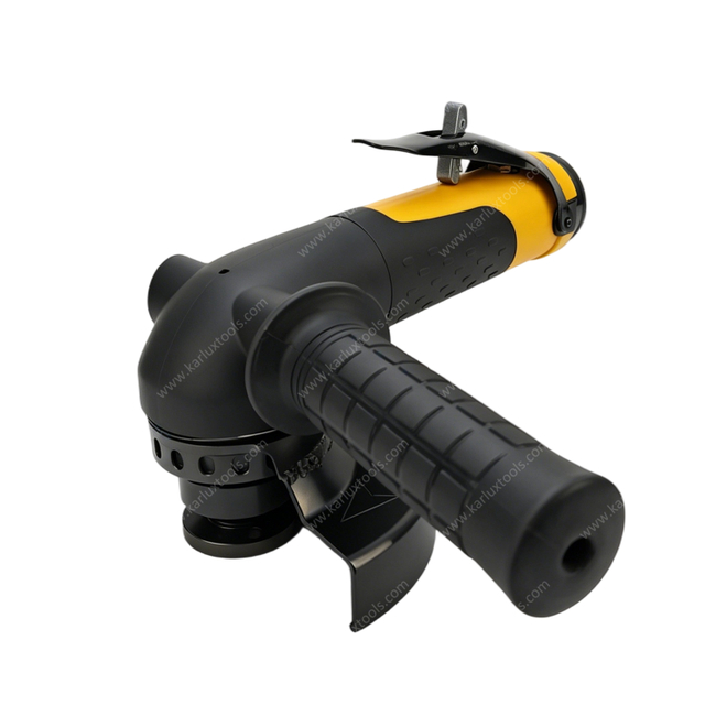 5 Inch 12000RPM Industrial Air Angle Grinder 2.4Hp High Power Heavy Duty Pneumatic Grinding Tool Handheld Air Disc Grinder