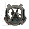 Dual Cartridge Anti-Fog Panoramic Lens Reusable Full Face Respirator Gas Mask Set for Spray Painting Chemical Laboratory