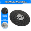 125mm M14 Thread Angle Grinder Backing Pad Spiral Rib Cooling Sanding Pad Reinforced Plastic Backup Pad for Metal Polishing