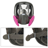 Dual P100 Purple Filter Anti-Fog Panoramic Visor Reusable Full Face Respirator Dust Mask Kit for Welding Fumes Mining