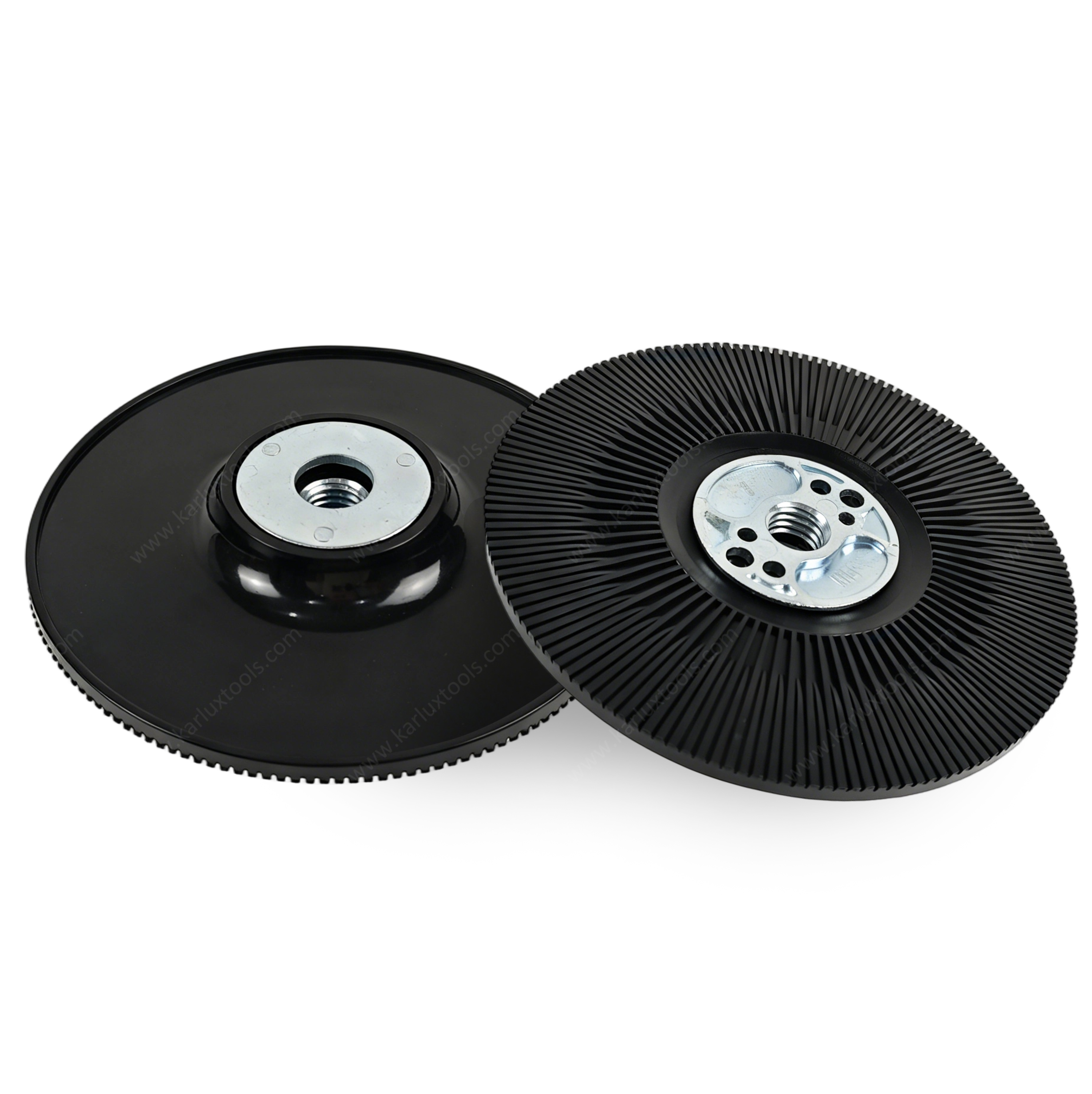 125mm M14 Thread Fiber Disc Backup Pad Spiral Cooling Sanding Pad Alloy Reinforced Backing Plate for Metal Angle Grinder