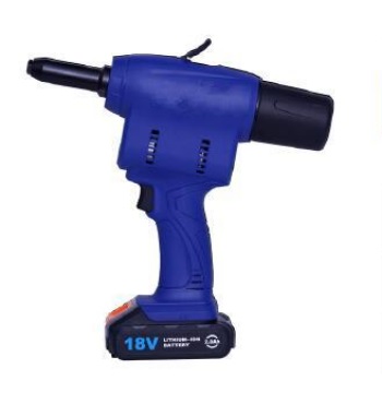20KN High Pull Force 18V 4.0mm-6.4mm Blind Rivets Rechargeable Battery Powered Riveter Heavy Duty Portable Electric Riveting Tool Cordless Rivet Gun