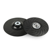 180mm M14 Thread Angle Grinder Backing Pad Spiral Rib Cooling Sanding Pad Reinforced Plastic Backup Pad for Metal Polishing