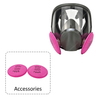 Dual P100 Purple Filter Anti-Fog Panoramic Visor Reusable Full Face Respirator Dust Mask Kit for Welding Fumes Mining