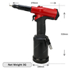 M4-M12 1/8''-1/2'' 23KN Force 7mm Stroke Stainless Steel Air Hydraulic Rivet Nut Gun Automatic Pneumatic Tool