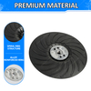 180mm M14 Thread Angle Grinder Backing Pad Spiral Rib Cooling Sanding Pad Reinforced Plastic Backup Pad for Metal Polishing