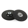 125mm M14 Thread Angle Grinder Backing Pad Spiral Rib Cooling Sanding Pad Reinforced Plastic Backup Pad for Metal Polishing