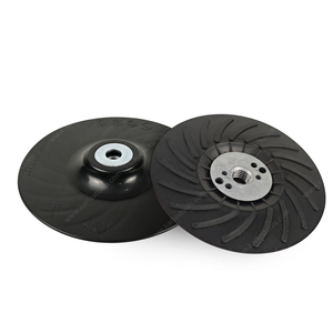 125mm M14 Thread Angle Grinder Backing Pad Spiral Rib Cooling Sanding Pad Reinforced Plastic Backup Pad for Metal Polishing