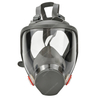 Dual Cartridge Anti-Fog Panoramic Lens Reusable Full Face Respirator Gas Mask Set for Spray Painting Chemical Laboratory