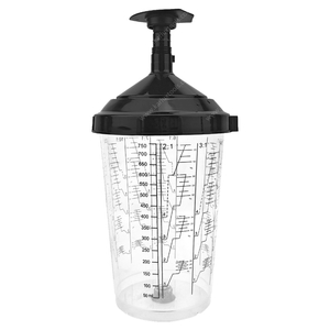 750ml 50 Pcs 125 190 Micron Mesh Filter Disposable Spray Gun Paint Measuring Cup System for Auto Body Refinishing