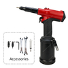 M4-M12 1/8''-1/2'' 23KN Force 7mm Stroke Stainless Steel Air Hydraulic Rivet Nut Gun Automatic Pneumatic Tool