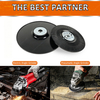 125mm M14 Thread Fiber Disc Backup Pad Spiral Cooling Sanding Pad Alloy Reinforced Backing Plate for Metal Angle Grinder