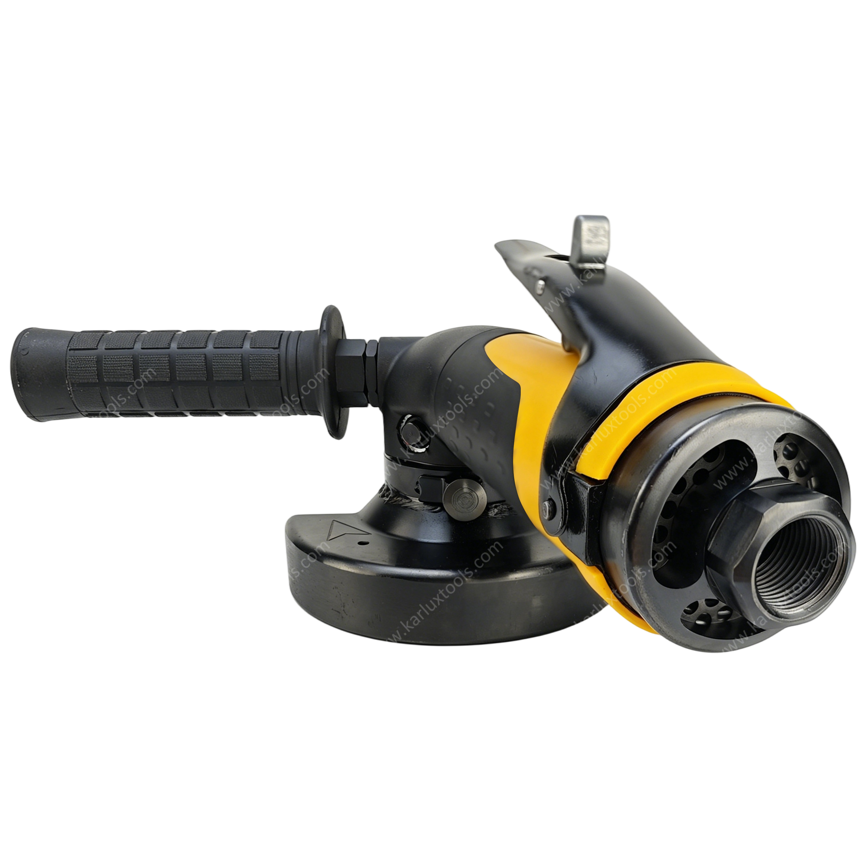 5 Inch 12000RPM Industrial Air Angle Grinder 2.4Hp High Power Heavy Duty Pneumatic Grinding Tool Handheld Air Disc Grinder