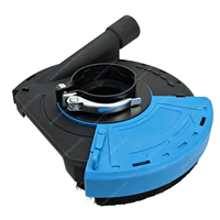 7 Inch 180mm Surface Grinding Angle Grinder Vacuum Shroud Flush Edge Dust Extraction Collector Cover Kit for Concrete Polishing