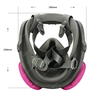 Dual P100 Purple Filter Anti-Fog Panoramic Visor Reusable Full Face Respirator Dust Mask Kit for Welding Fumes Mining