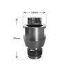 PCSTRPSAD-M3819 Aluminum BSP UNC Thread Spray Gun Cup Adapter Sprayer Cup Conversion Adapter for Gravity Feed Air Spray Gun Pot Replacement