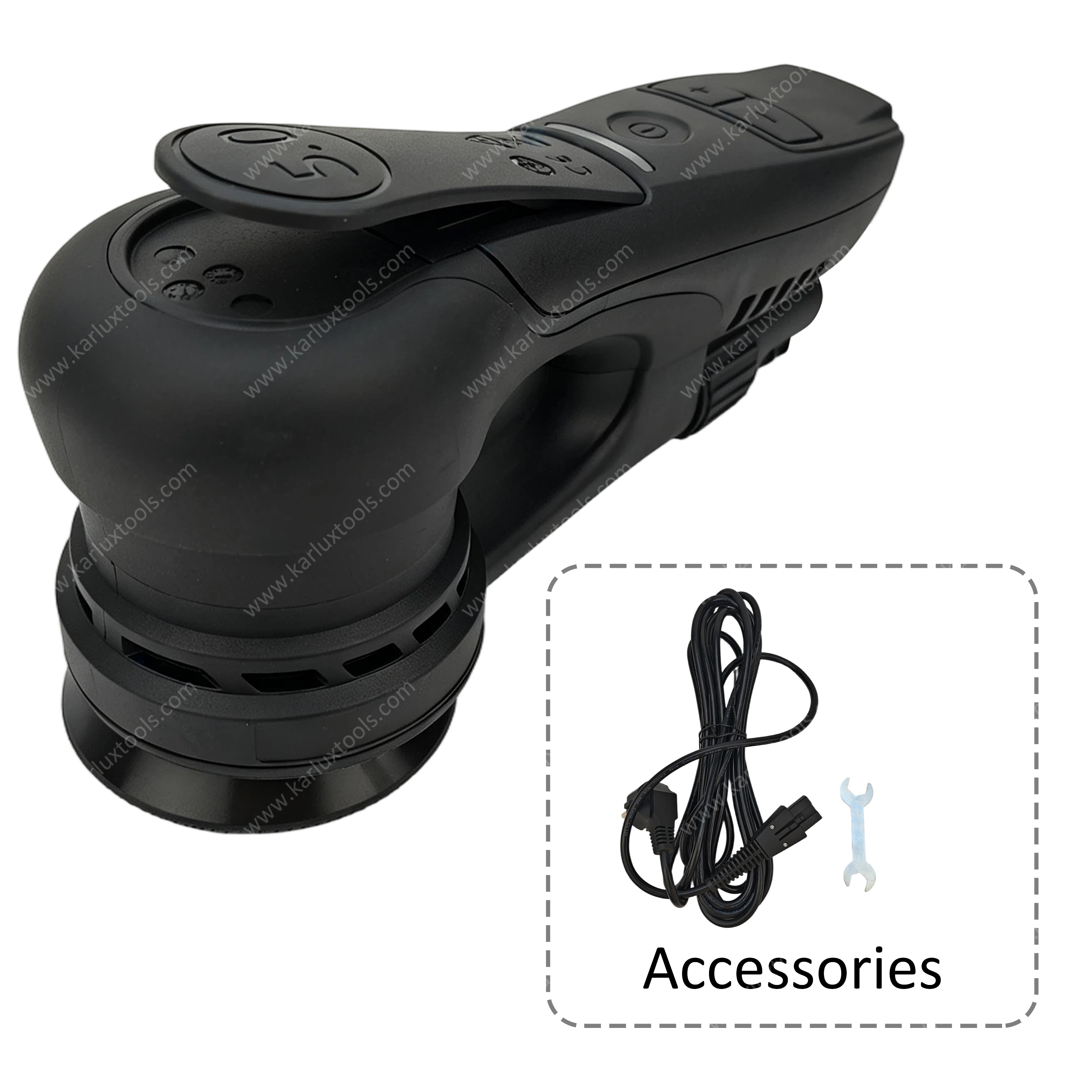 3'' 75mm 300W 5.0mm Orbit 4000-10000rpm Brushless Central Vacuum Electric Random Orbital Sander for Auto Body Spot Repair
