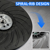 180mm M14 Thread Angle Grinder Backing Pad Spiral Rib Cooling Sanding Pad Reinforced Plastic Backup Pad for Metal Polishing