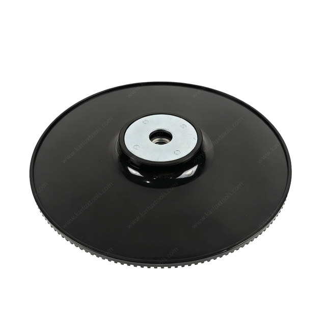 180mm M14 Thread Fiber Disc Backup Pad Spiral Cooling Sanding Pad Alloy Reinforced Backing Plate for Metal Angle Grinder