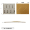114x125mm Wet Dry Flexible Sanding Paper-based Yellow Sponge Abrasive Foam Pad for Paint Polishing